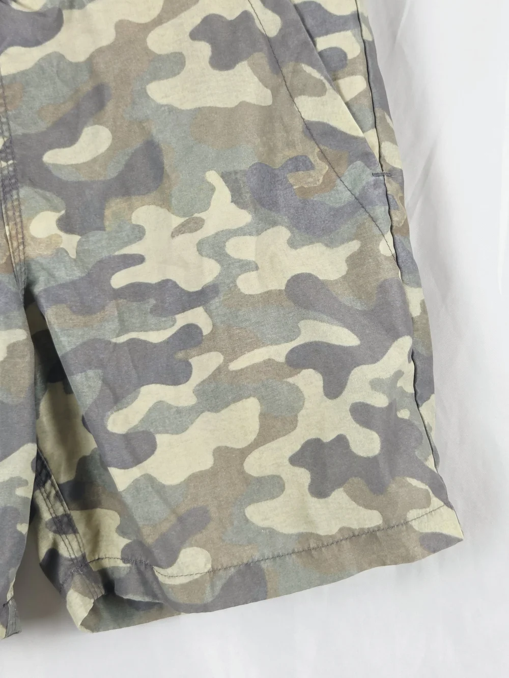 OAS Kid Camouflage Drawstring Swim Trunks with Palm Embroidery Size 10